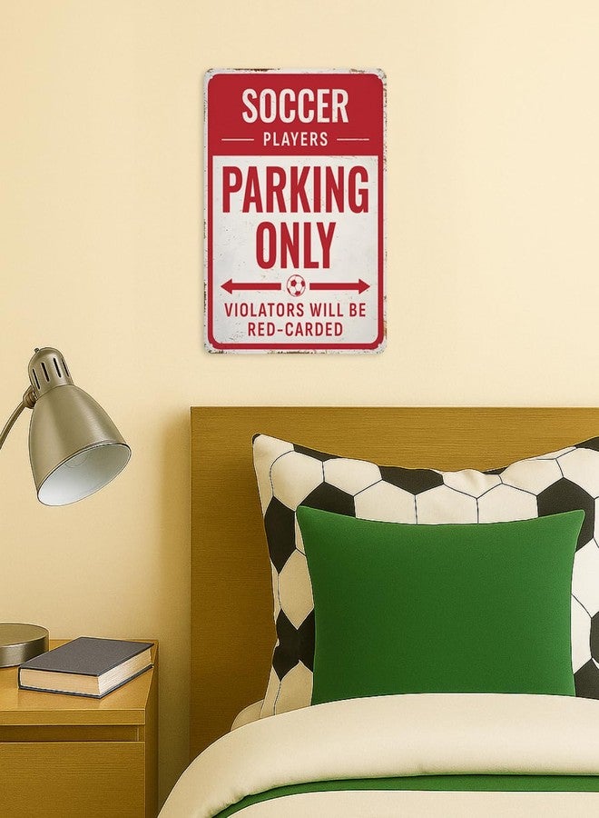 Opix Design Soccer Room Decor Sign - Funny Metal Soccer Poster for Boys Bedroom - Gifts for Players, Kids or Fans - Cool Room Decor for Boys or Girls by Opix Design - Image 3